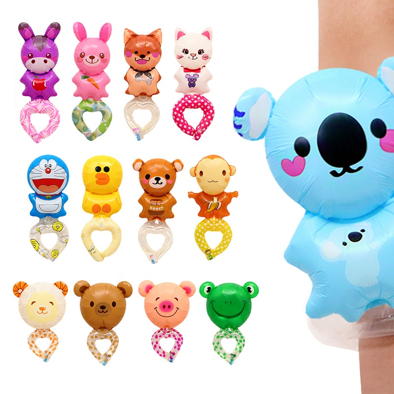 Set 10 Bong Bóng Cao Cấp Họa Tiết Hoạt Hình Dễ Thương Dùng Để Trang Trí Tiệc
