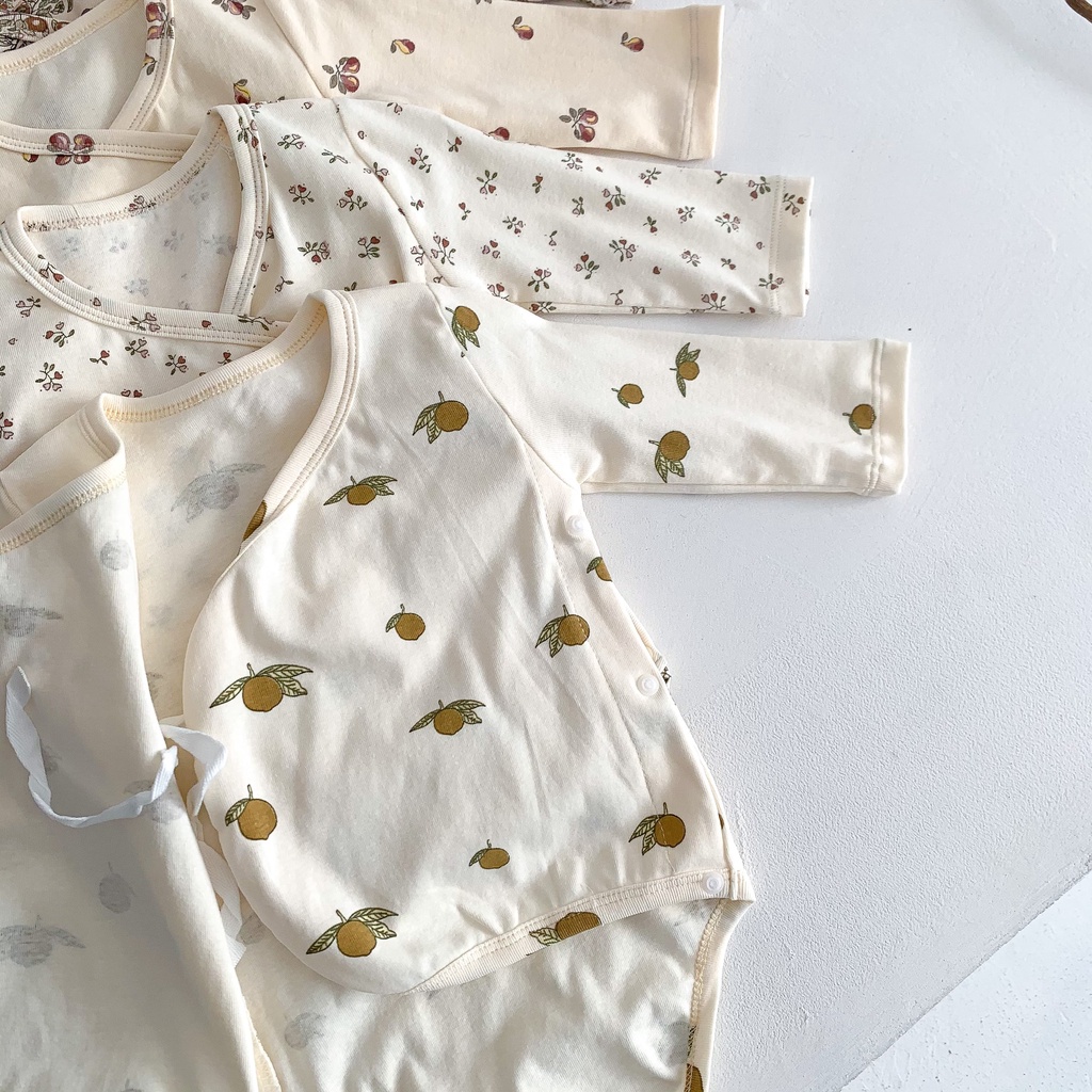 Áo Liền Quần Tay Dài Thời Trang Mùa Hè Xinh Xắn Cho Bé 0-3 Tuổi