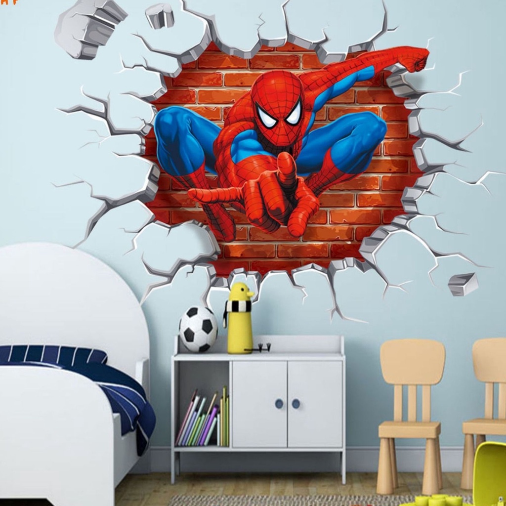 Tranh Siêu Nhân Spider Man Trang Trí Phòng Bé Trai