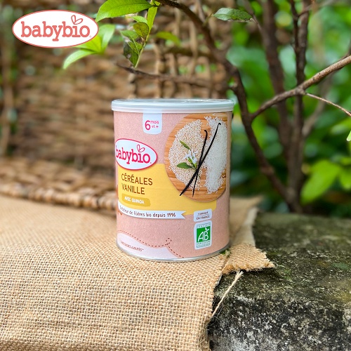 Thực phẩm bổ sung bột ăn dặm pha sữa hữu cơ Babybio 220g (≥ 6 tháng)