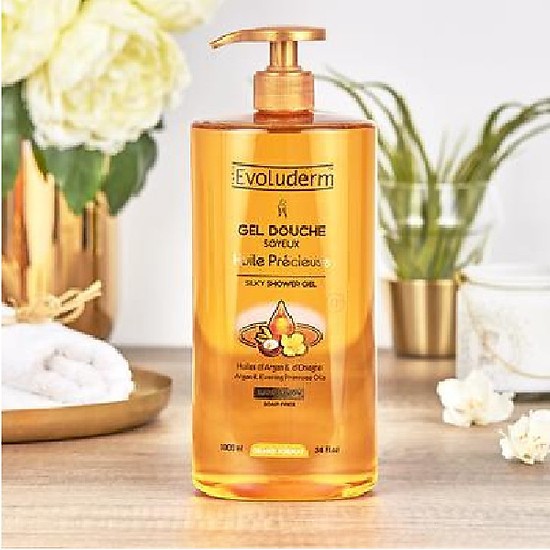 Gel Tắm Evoluderm Dưỡng Da Từ Tinh Dầu 1000ml