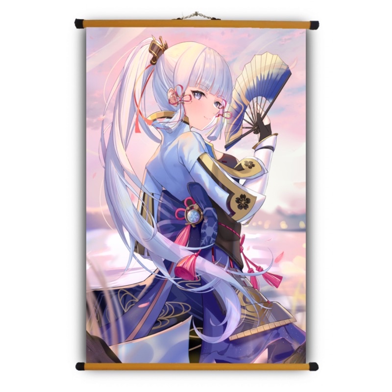 Poster Vải Ayaka  Genshin Impact