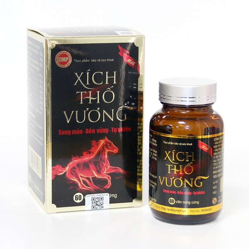 [Chính hãng - Dược Việt Đức] Thực phẩm bảo vệ sức khỏe Xích Thố Vương bổ thận, tráng dương, tăng cường sinh lực  Hộp 20v