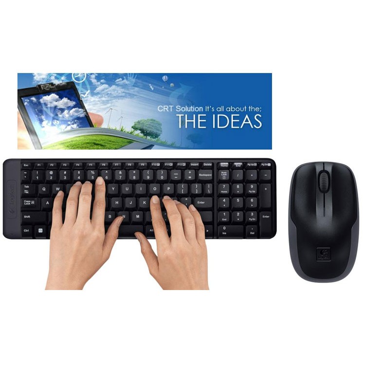 [ HÀNG CHÍNH HÃNG ] Combo Bàn Phím Chuột Không Dây Logitech MK220