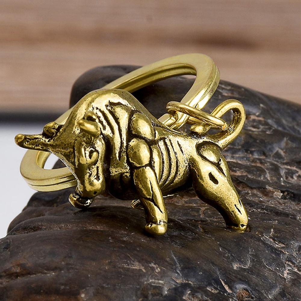 GOGOUP Chìa Khóa Điêu Khắc Hình Chú Bò 12 Phong Cách Dùng Để Trang Trí Xe Hơi