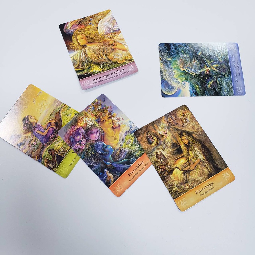 [Size Gốc] Bộ Bài Oracle Mystical Wisdom 46 Lá Bài Tặng Đá Thanh Tẩy S52