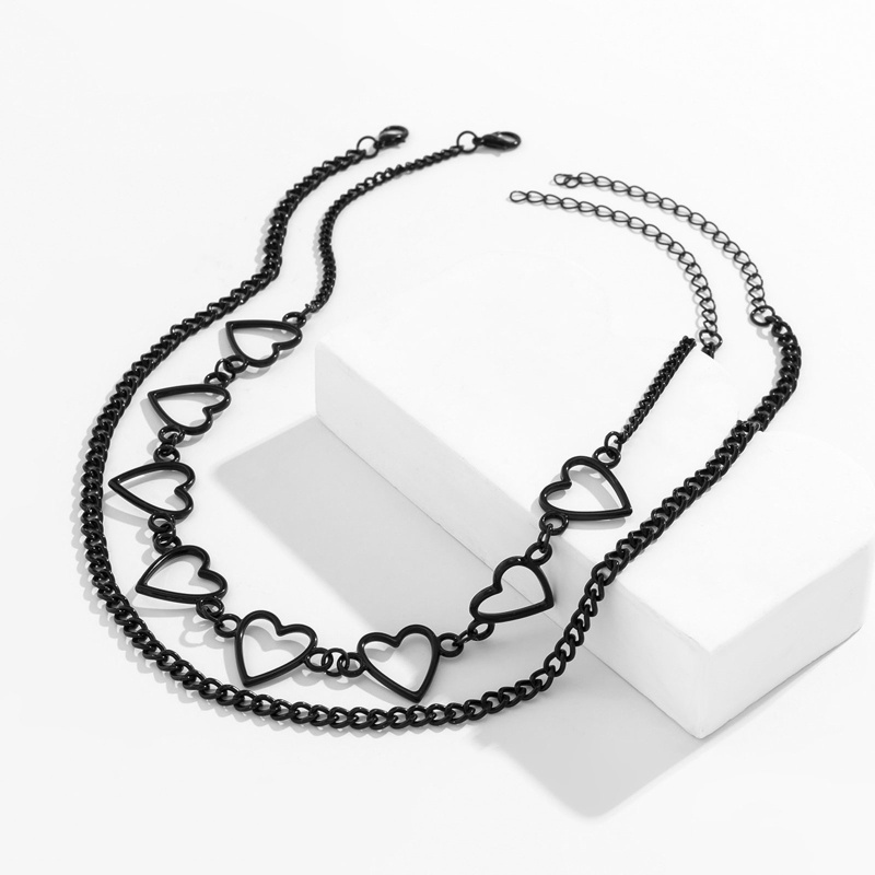 Vòng Cổ Choker Mặt Trái Tim Rỗng Phong Cách Gothic Punk YOUYO
