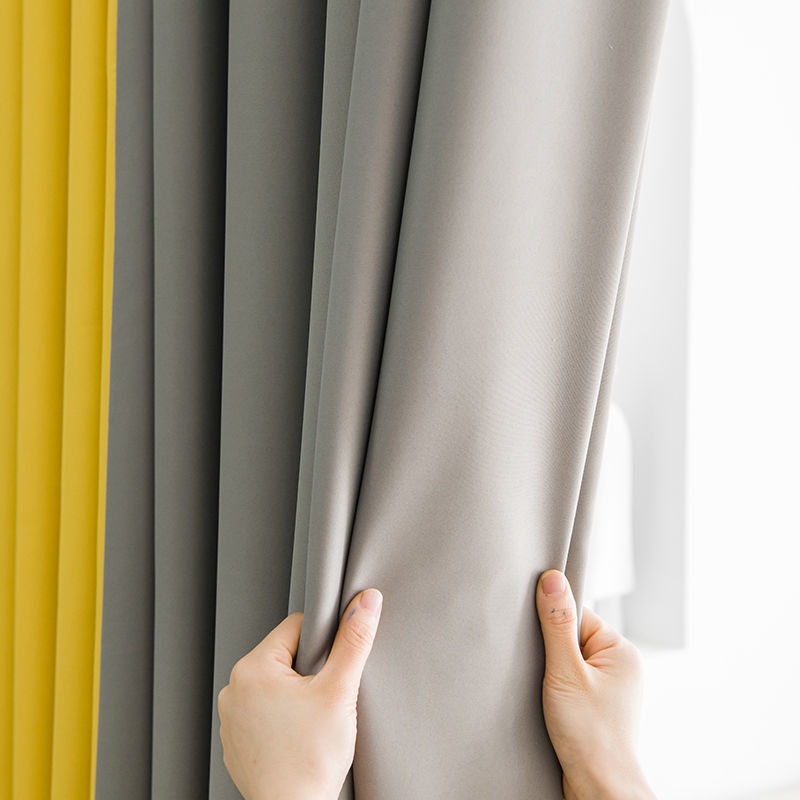Rèm cửa không cần đục lỗ ngăn phòng khách phòng ngủ rèm ngăn phòng cho thuê dễ dàng lắp đặt để gửi vải che nắng dạng ống