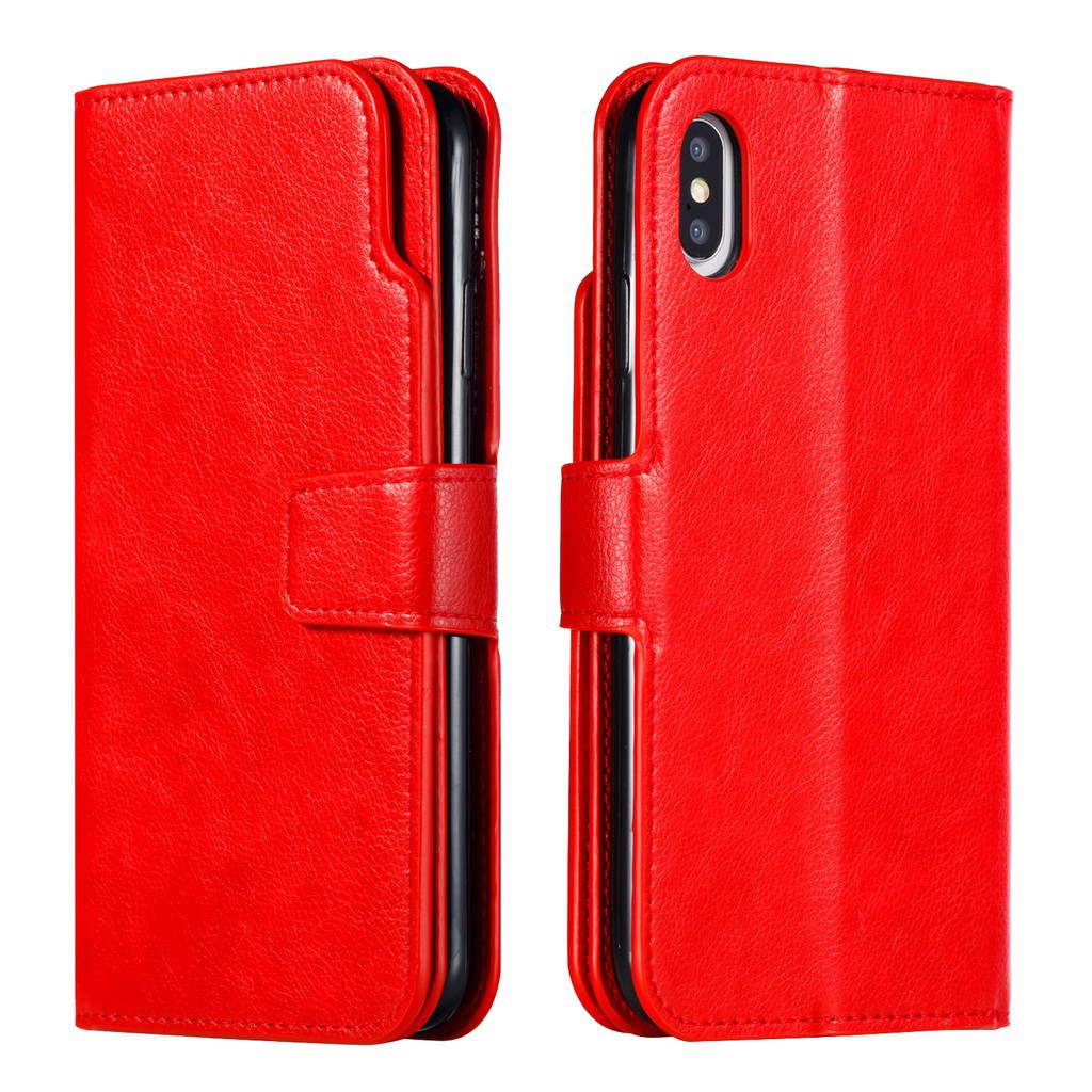 Bao da điện thoại kiêm giá đỡ có ngăn thẻ đa năng cho Iphone X/Xr/Xs/Xsmax | BigBuy360 - bigbuy360.vn