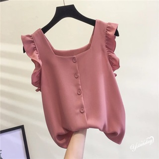 Áo 2 dây bản to phối bèo