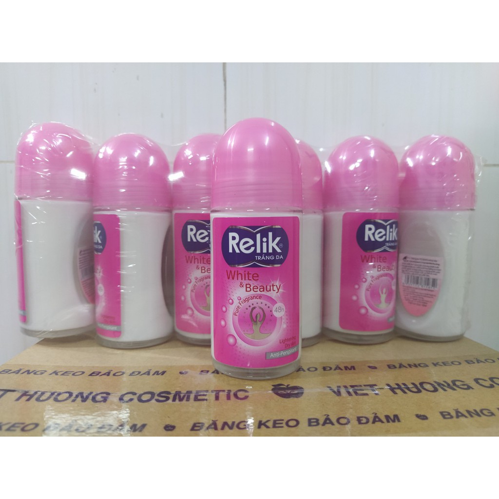 Combo 2 chai lăn khử mùi Relik Hồng 50ml