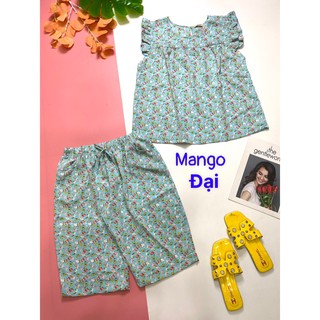 Bộ Mango SIZE ĐẠI hoa nhí màu sắc lửng tay cánh tiên thời trang
