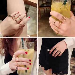 Set 6 Nhẫn Nữ Thời Trang Retro