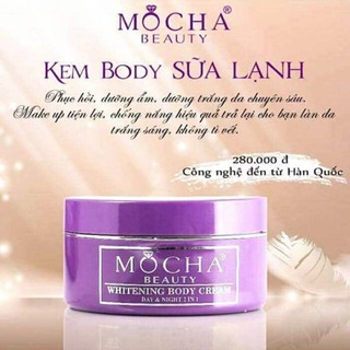 Kem body sữa lạnh trắng da mocha