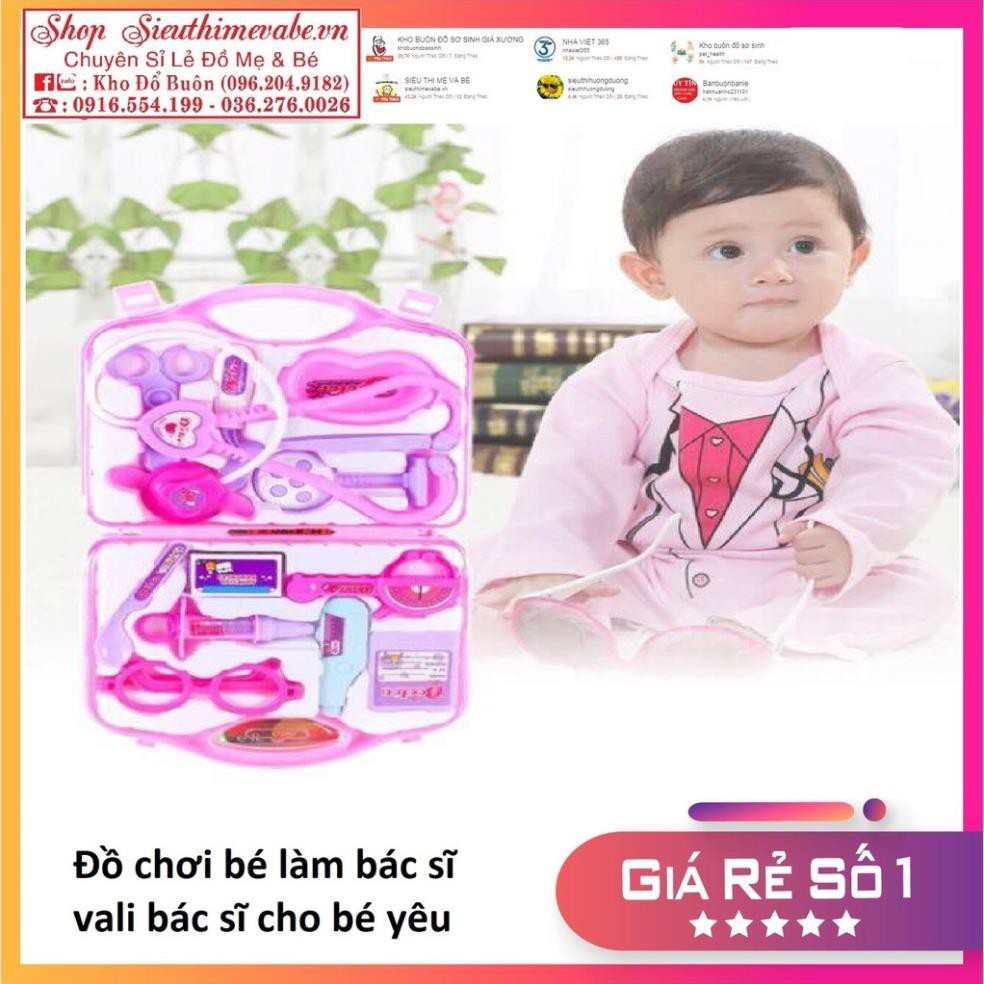 Đồ chơi bác sĩ cho bé ( vali khám bệnh, vali bác sĩ)