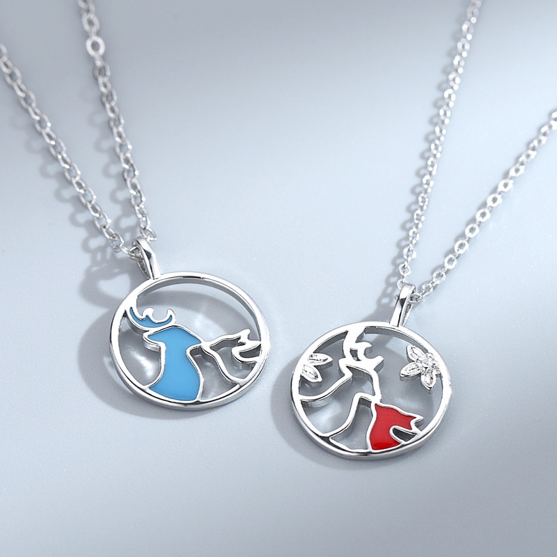 Vòng cổ Mặt Hình Hươu Thời Trang Dành Cho Cặp Đôi