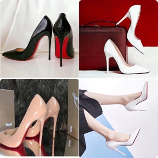 Giày cao gót da bóng mũi nhọn 11cm ltbl (lót siêu em)