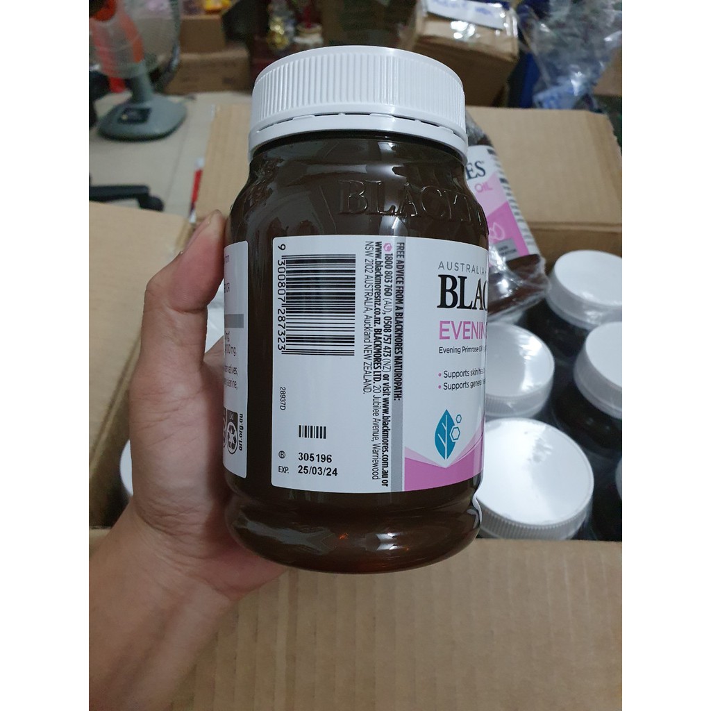 VIên uống Tinh Dầu hoa anh thảo Evening Primrose oil 1000 mg chai 190 viên từ Úc hãng blackmores