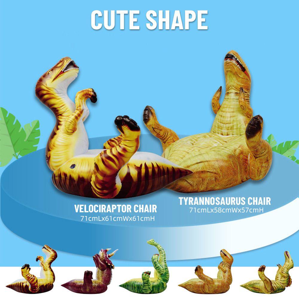 SUSANS Ghế Bơm Hơi Hình Khủng Long Hoạt Hình Cho Bé Tập Ngồi