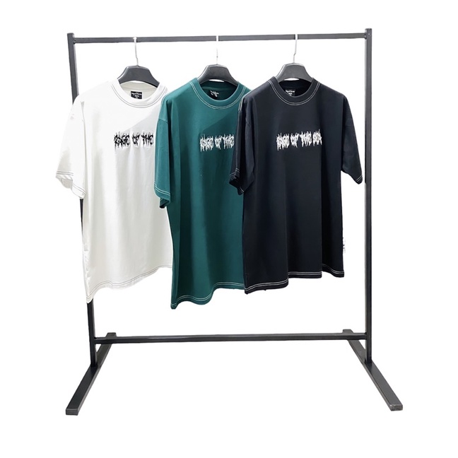 ÁO THUN UNISEX HOẠ TIẾT THÊU RAGE OF THE SEA- BARBEDWIRE