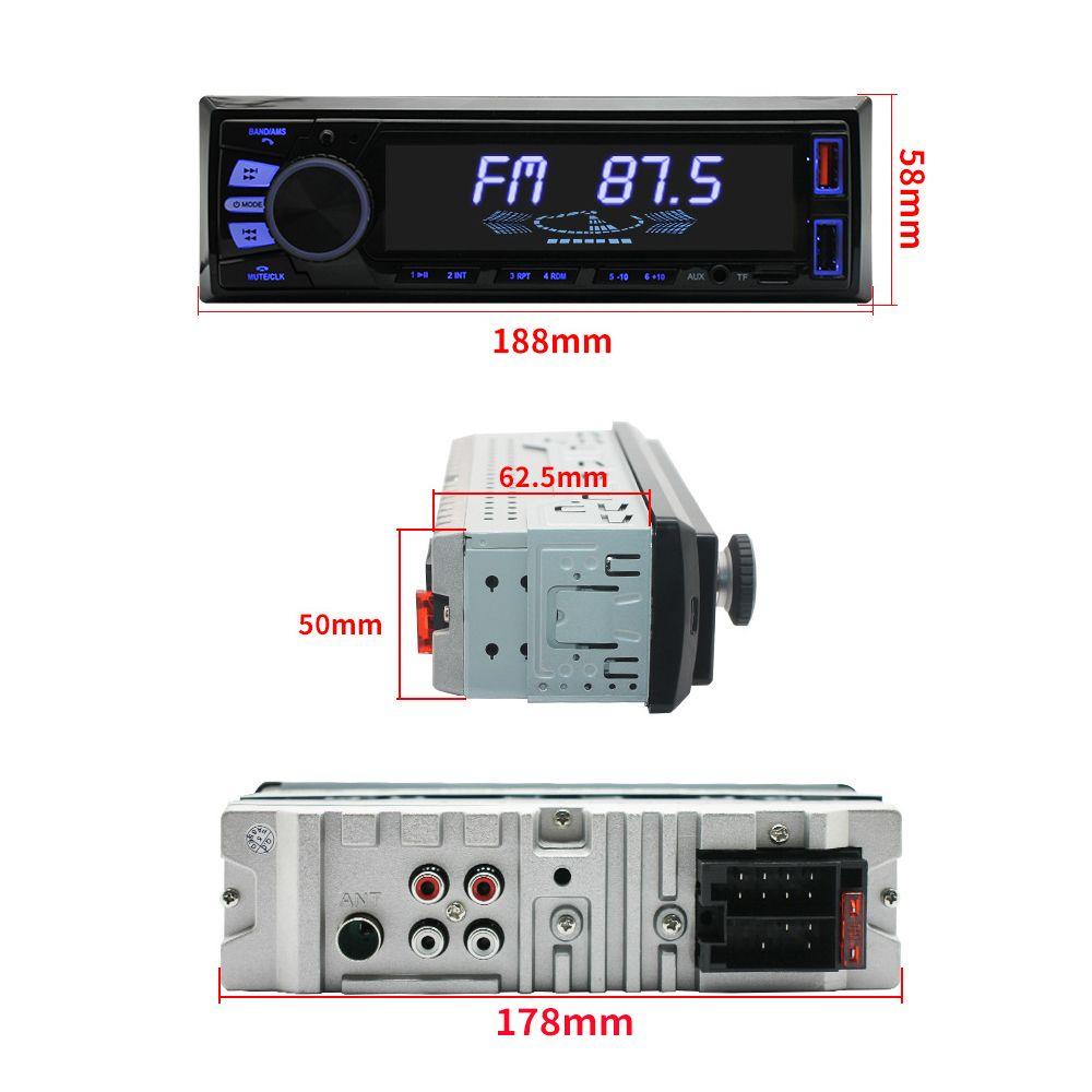 Đầu Máy Nghe Nhạc MP3 FM / USB / AUX Tích Hợp Bảng Điều Khiển Dành Cho Ô Tô