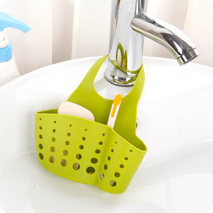 Rổ Đựng Đồ Dùng Có Tay Cầm Gắn Bồn Rửa Tiện Dụng Cho Nhà Bếp / Nhà Tắm