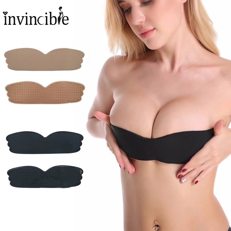 Áo Ngực Nữ Không Dây Tự Dính Nâng Ngực Bằng Silicone