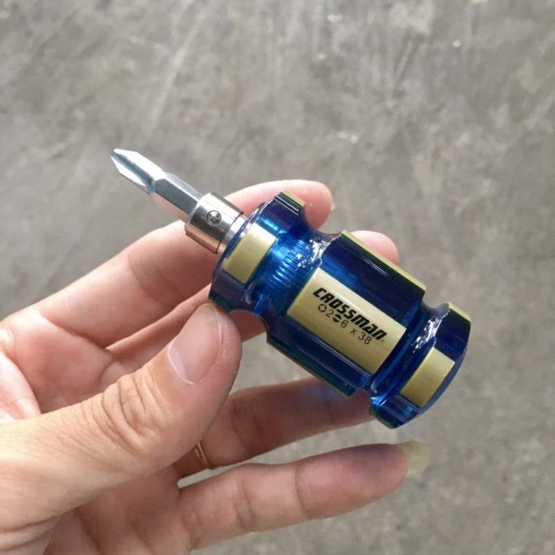 Tua vít lùn 2 đầu crossman 6x38mm