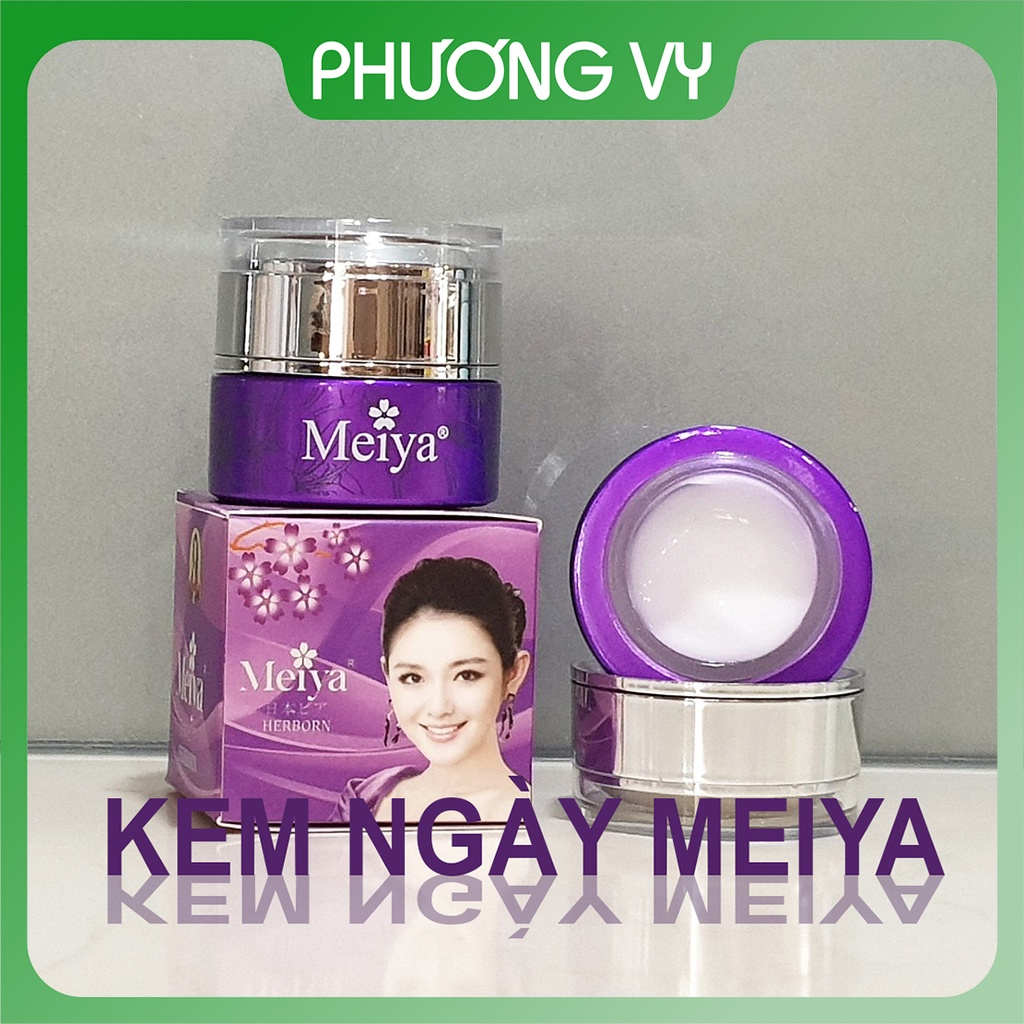 Kem ngày Meiya tím, giúp dưỡng trắng da và mờ nám tàn nhang, kem nám Nhật Bản, mỹ phẩm Meiya.