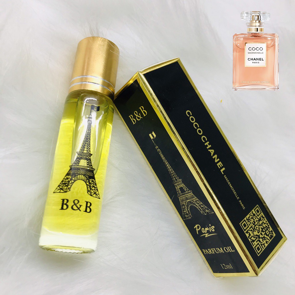 [Thơm lâu 14 tiếng] Tinh dầu nước hoa nam BB Coco Mademoiselle Chanel dạng lăn 12ml, lưu hương 24 tiếng - PHP