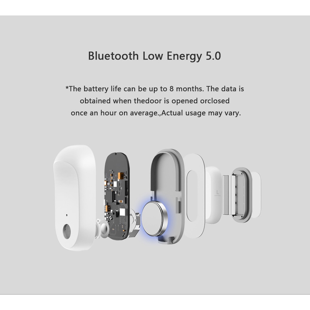Thiết Bị Báo Động Chống Trộm xiaomi Mijia Qingping Bluetooth 5.0 Cho Nhà Ở