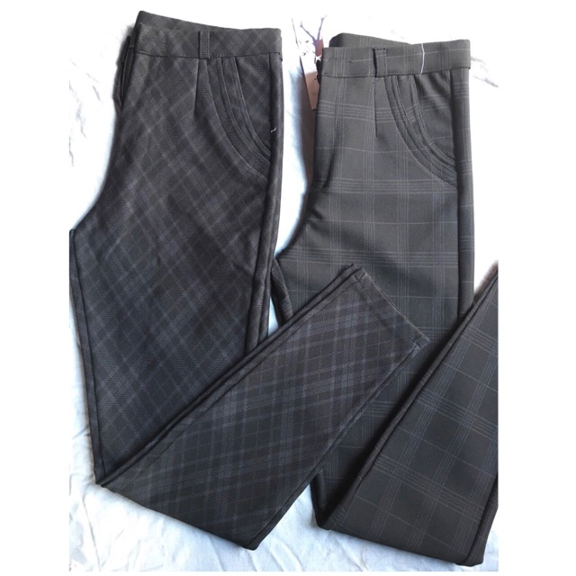 Quần tây cotton sọc