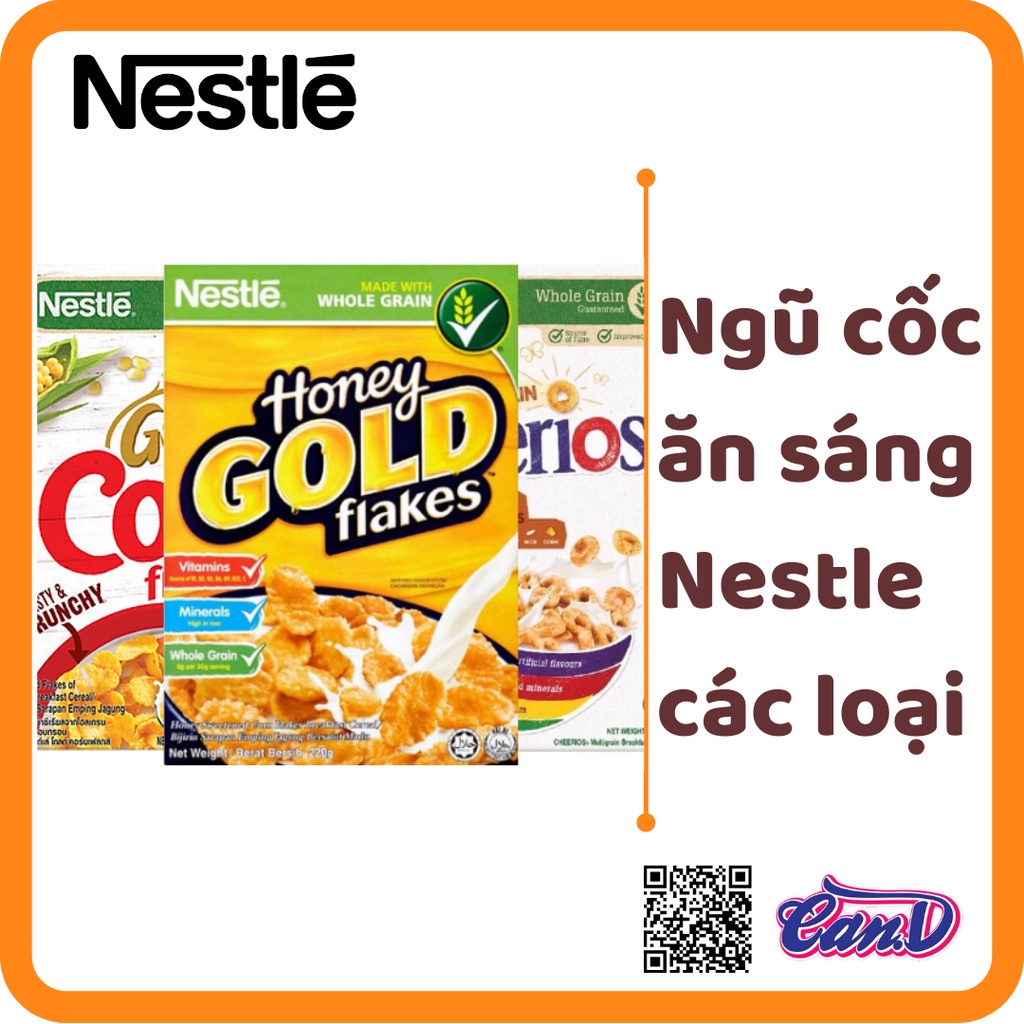(Nhiều loại) Ngũ cốc ăn sáng Nestle hộp 220gr - 370gr