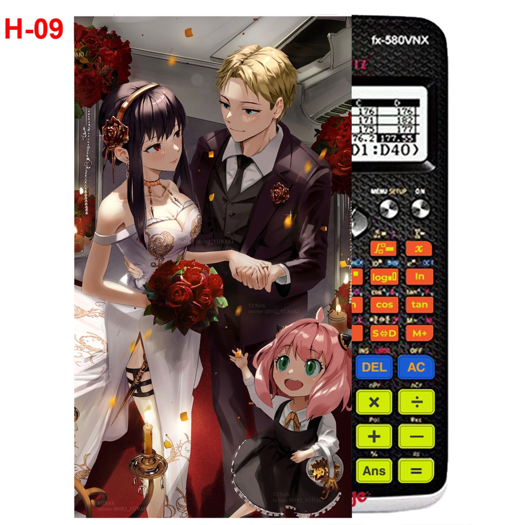 Decal Máy tính CASIO fx570, fx580 anime Spy X Family