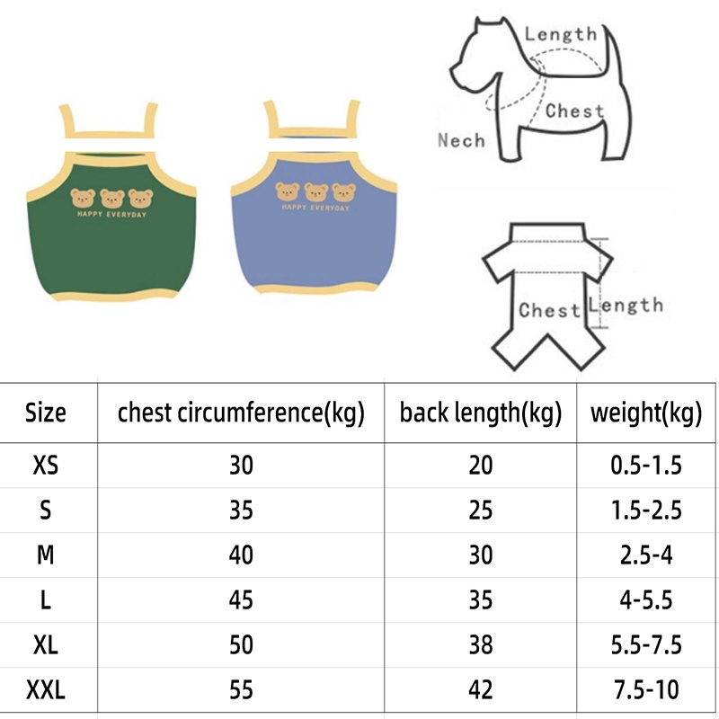 Áo Hai Dây Mỏng Thoáng Khí Thời Trang Xuân Hè Cho Thú Cưng