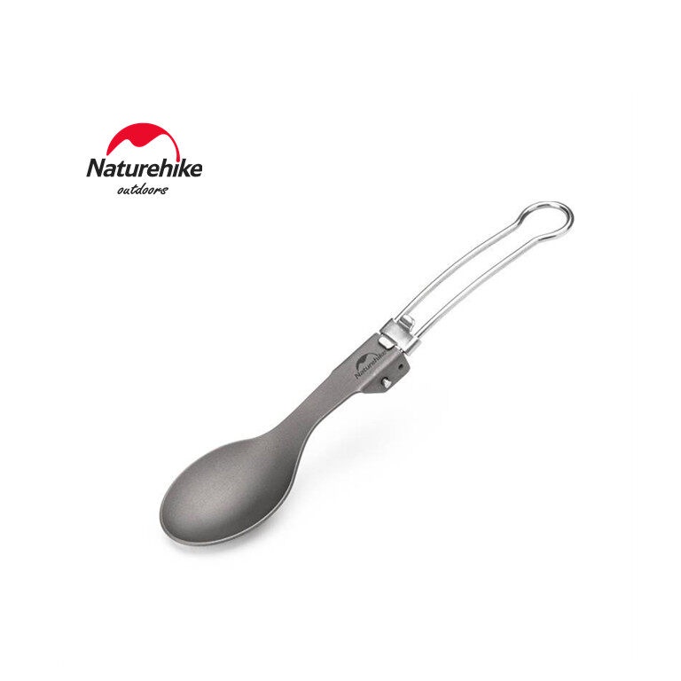Naturehike Bộ Muỗng Nĩa Bằng Hợp Kim Titan Có Thể Gấp Gọn Tiện Dụng Mang Theo Du Lịch Dã Ngoại