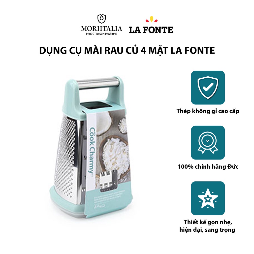 [Mã BMBAU50 giảm 7% đơn 99K] Dụng cụ mài rau củ 4 mặt La Fonte mài nhanh- bén- nhuyễn Moriitalia 006552