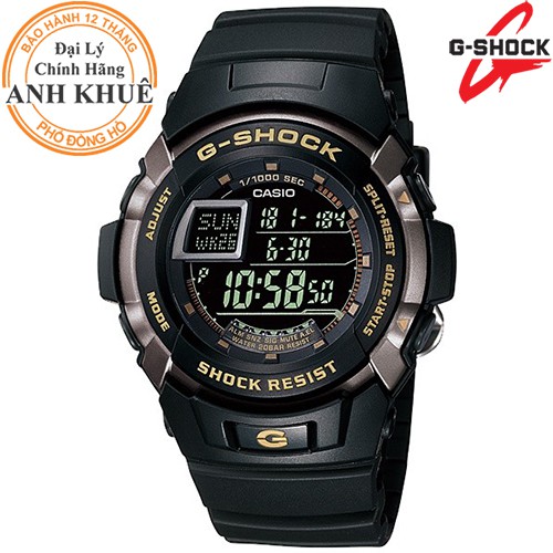 Đồng hồ nam dây nhựa G-SHOCK Casio chính hãng Anh Khuê G-7710-1DR
