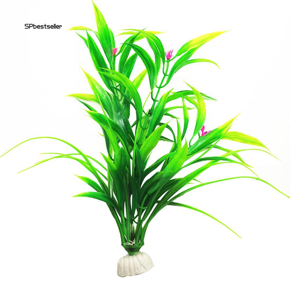 Cây cỏ nhân tạo bằng nhựa trang trí bể cá