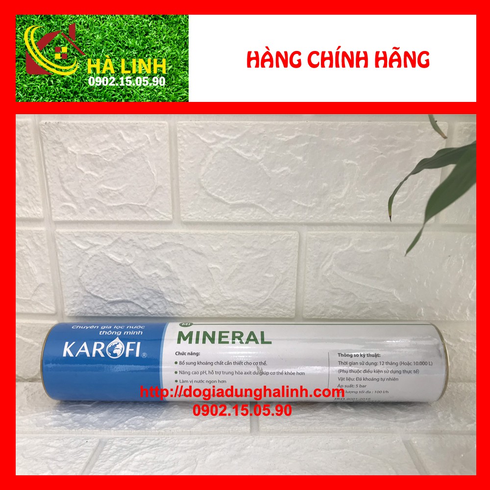 Lõi lọc nước số 6 Karofi Mineral, Chất liệu khoáng đá tự nhiên