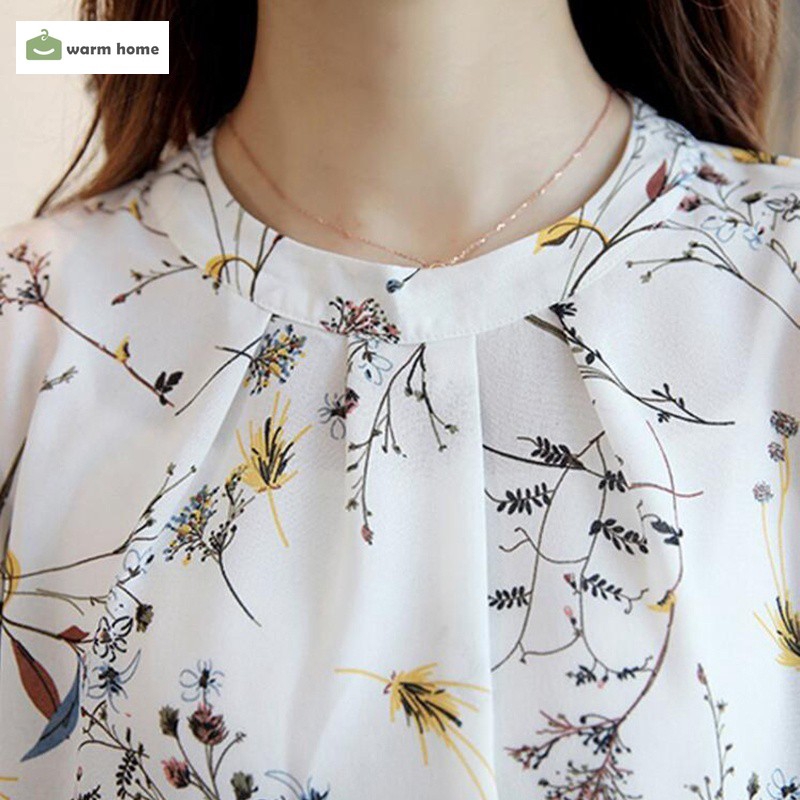 Áo Nữ Trễ Vai In Hoa Thanh Lịch