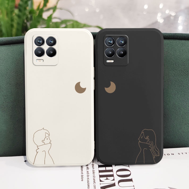Ốp Điện Thoại Bằng Silicone Màu Trơn Cho Realme 8 8i Pro 4G 5G