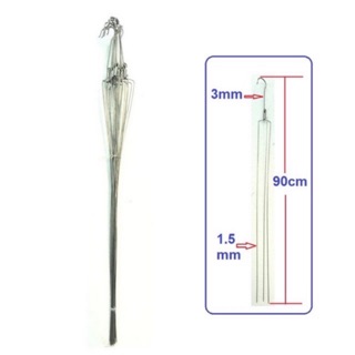 BỘ 10 MÓC TREO LAN INOX 3 CHÂN DÀI 90CM