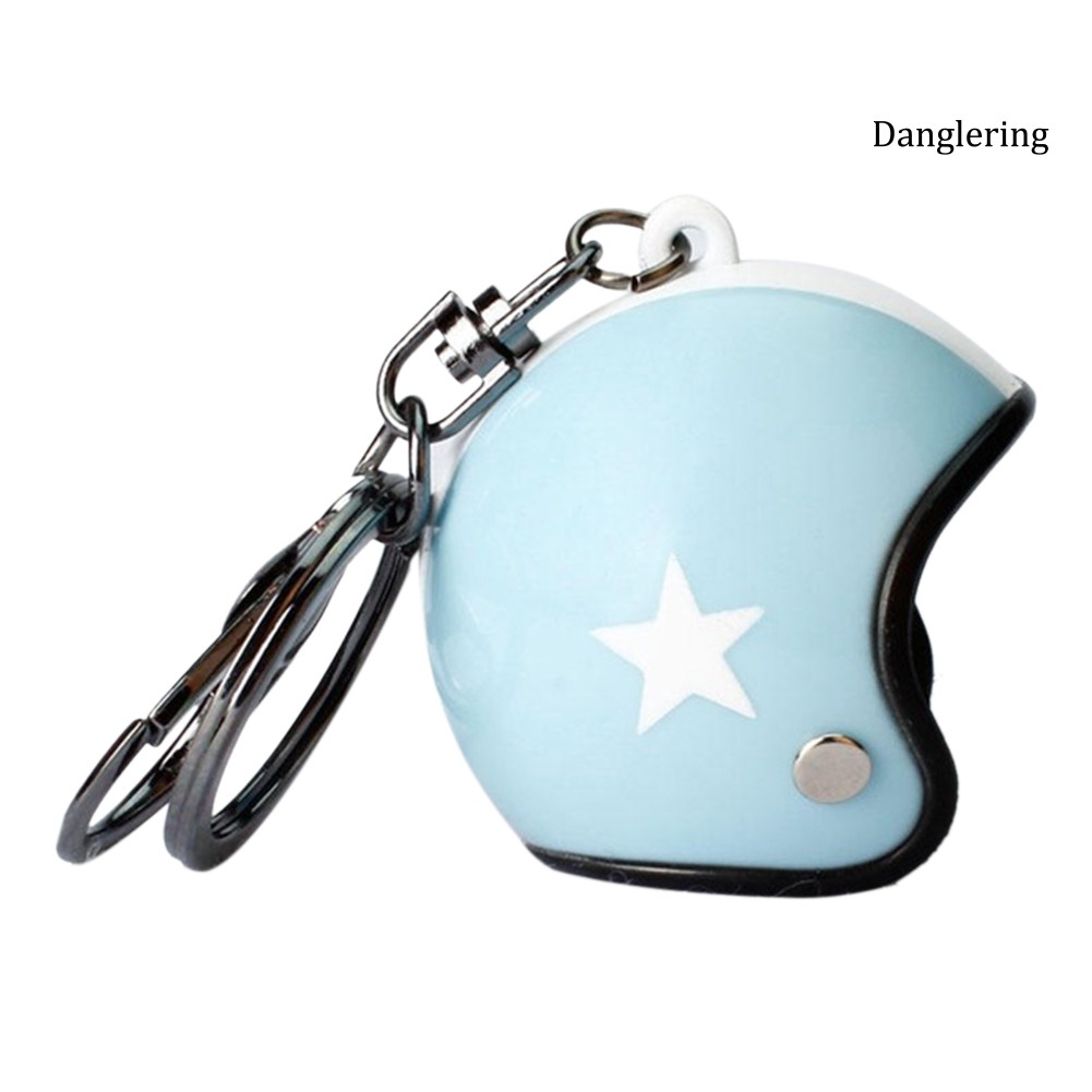 Móc khóa phối hình mũ bảo hiểm tùy chọn màu sắc