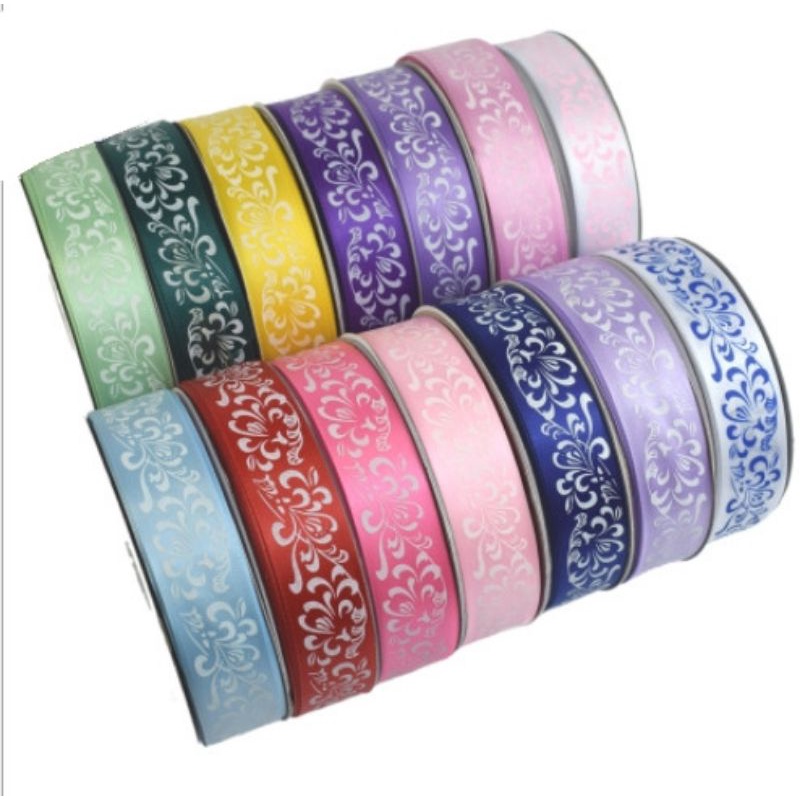 5m ruy băng họa tiết làm nơ cổ trang