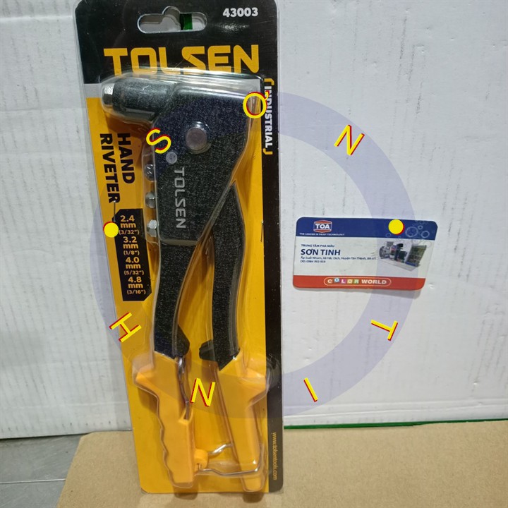 Kìm bấm đinh rút rive nhôm Tolsen 43003