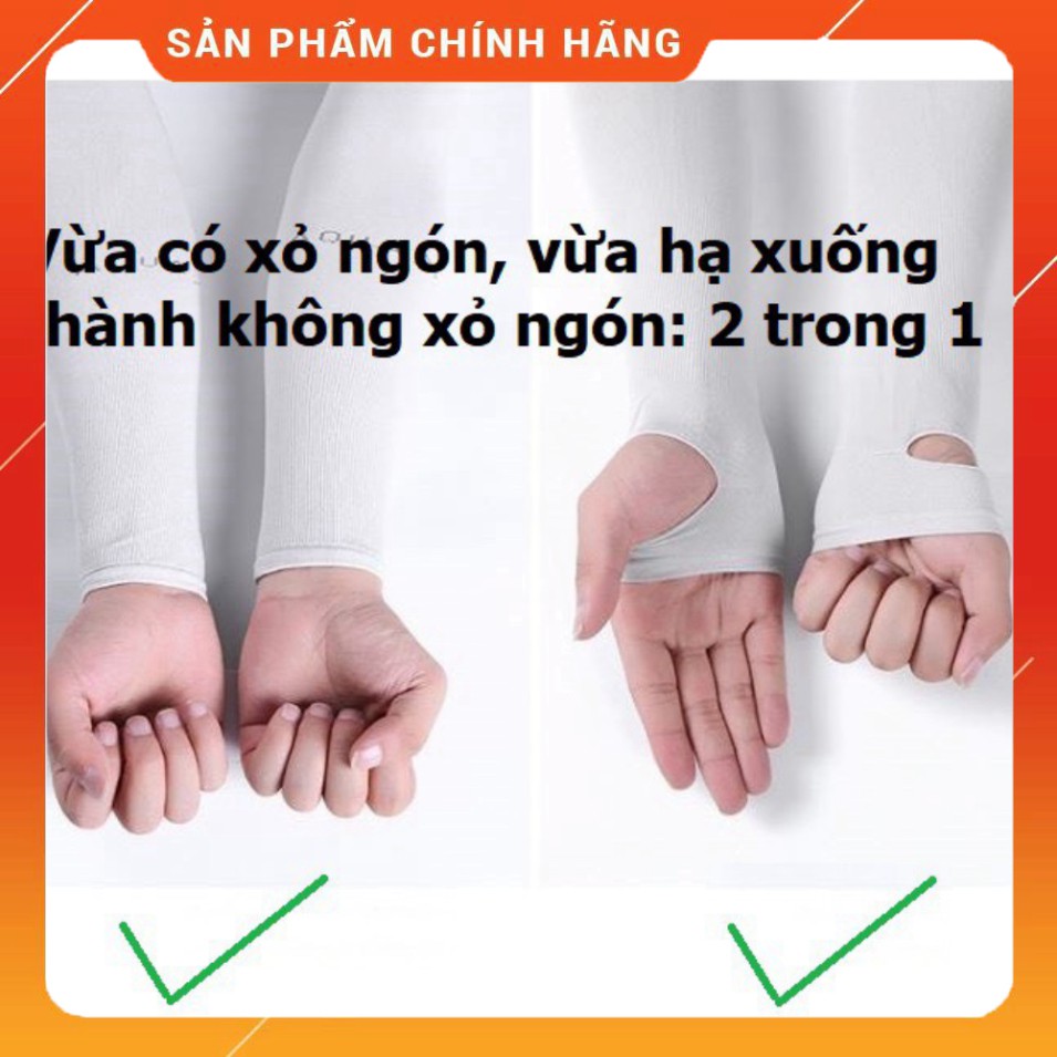 Găng Tay Chống Nắng Thể Thao - Ống Tay Chống Nắng xỏ ngón tiện lợi, vải dày dặn cõ giãn thoải mái đi chơi, đi phượt GT3