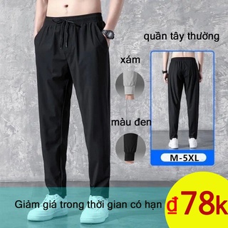 Quần jogger kaki nam trơn dáng ôm mỏng thoáng khí thời trang mùa hè