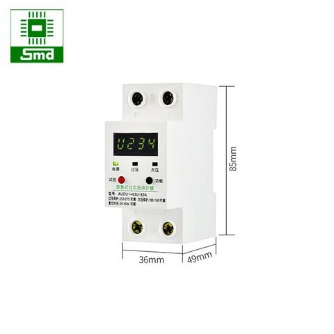 Aptomat bảo vệ quá áp, sụt áp có cài đặt thời gian và điện áp
