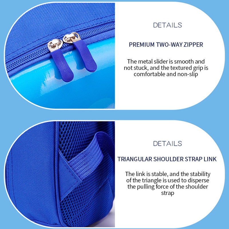 Balo Đi Học Hình Vỏ Trứng Họa Tiết Hoạt Hình Cho Bé